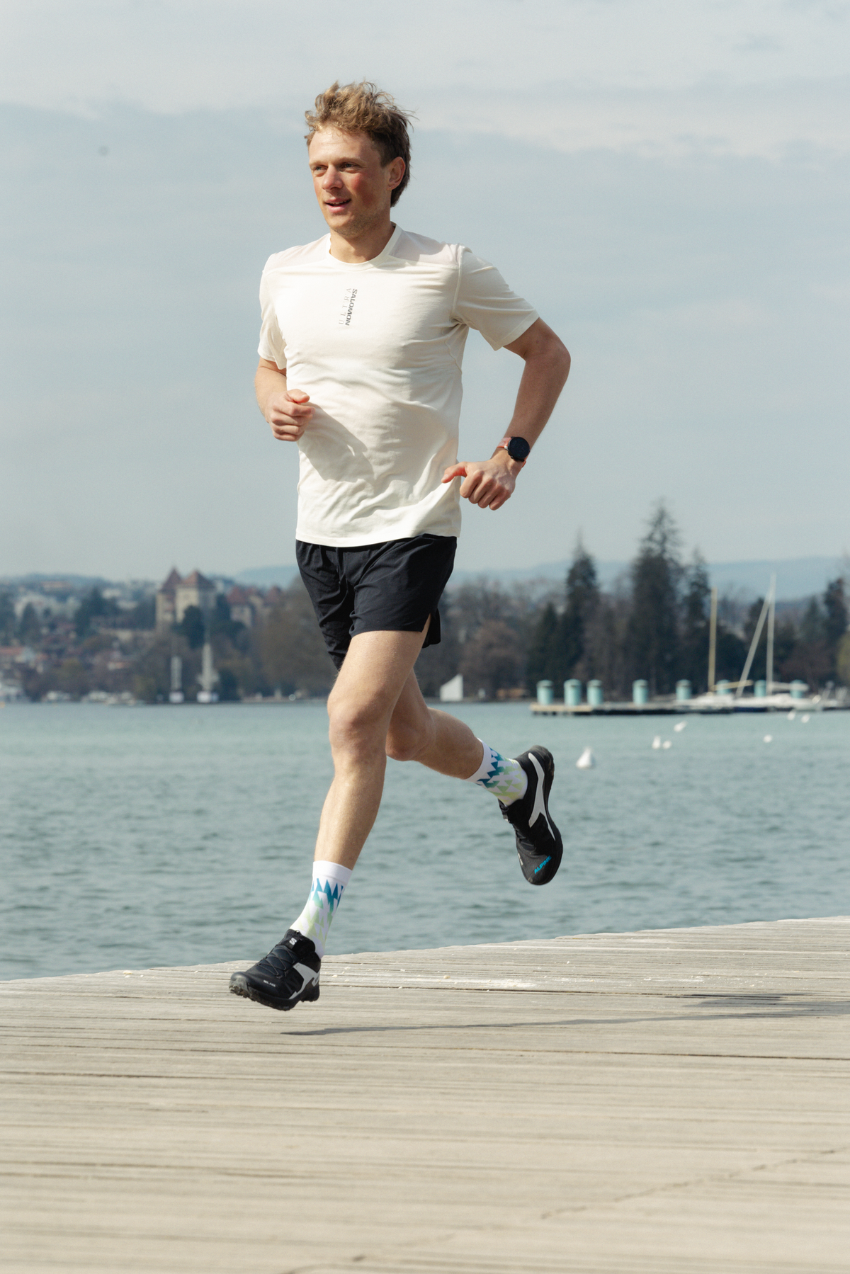 Running socks - Run Colors Geo Green/Blue