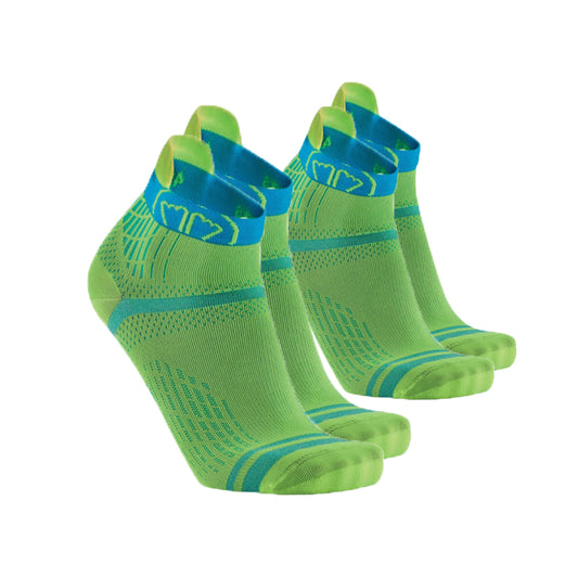 Running Socks - Run Feel yellow/turquoise - 2 Pair