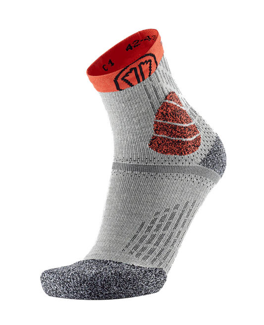 Trail running socks - Winter Trail Protect white/orange